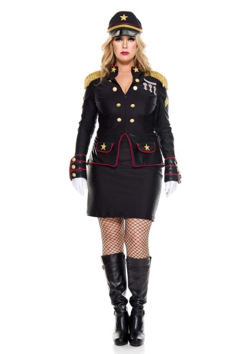 Women's Plus Size Military General Costume
