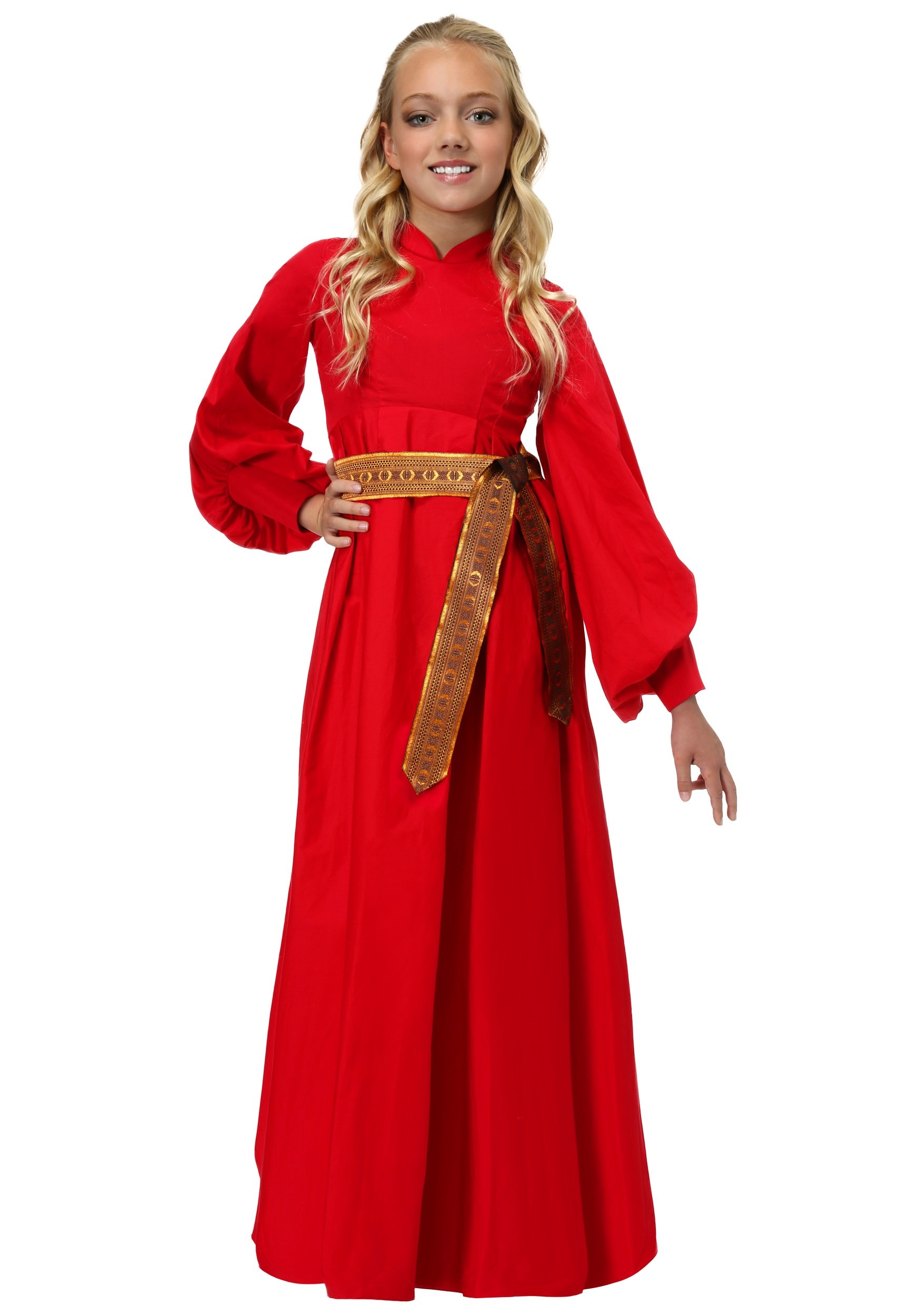 Photos - Fancy Dress Winsun Dress FUN Costumes Buttercup Peasant Dress Costume for Girls Red 