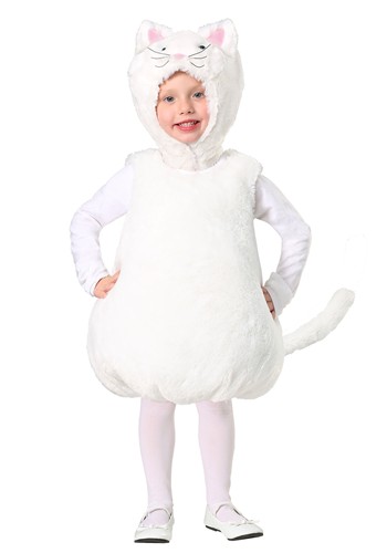 Toddler Bubble Body White Kitty Costume | Kid's Cat Costumes