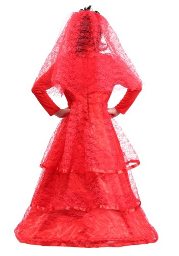 Girl's Gothic Red Wedding Dress Costume | Beetlejuice Costumes