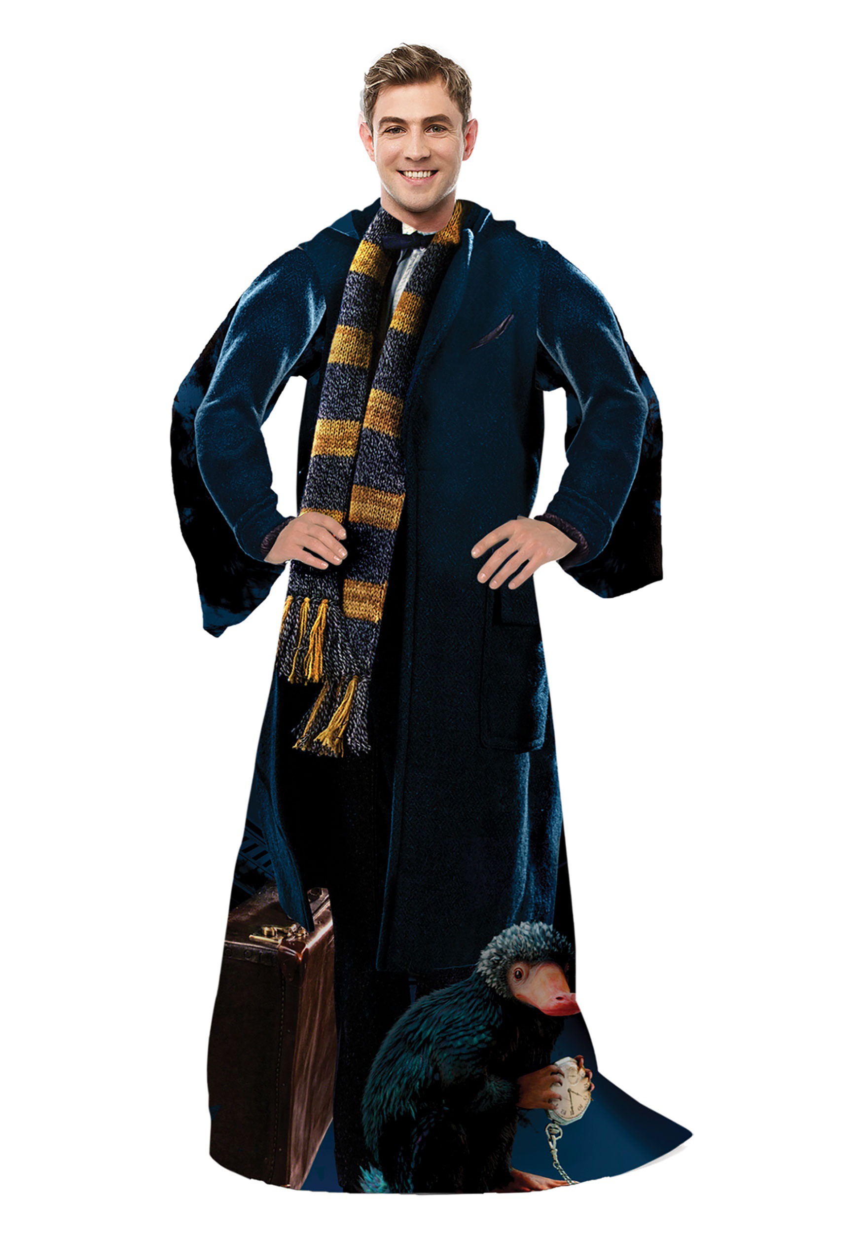 Fantastic Beasts Newt Adult Comfy Throw Blanket