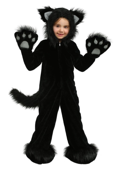 Premium Black Cat Kids Costume