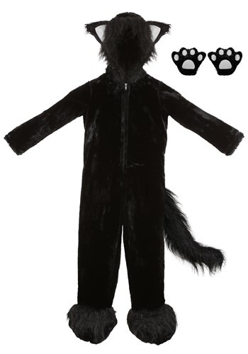 Premium Black Cat Costume for Children