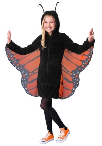 Women's Cozy Monarch Butterfly Costume