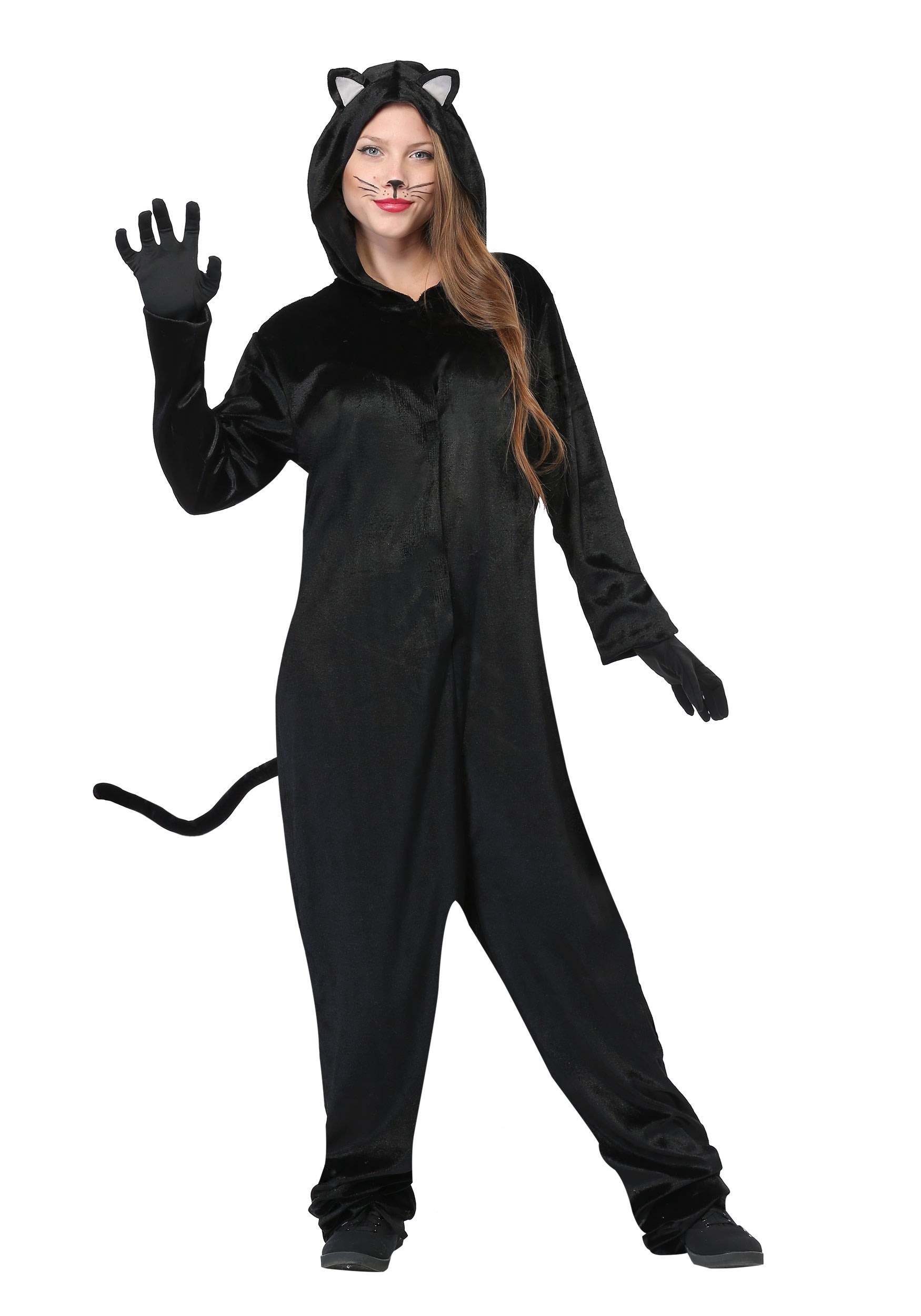 Disfraz de gato negro para adultos Multicolor