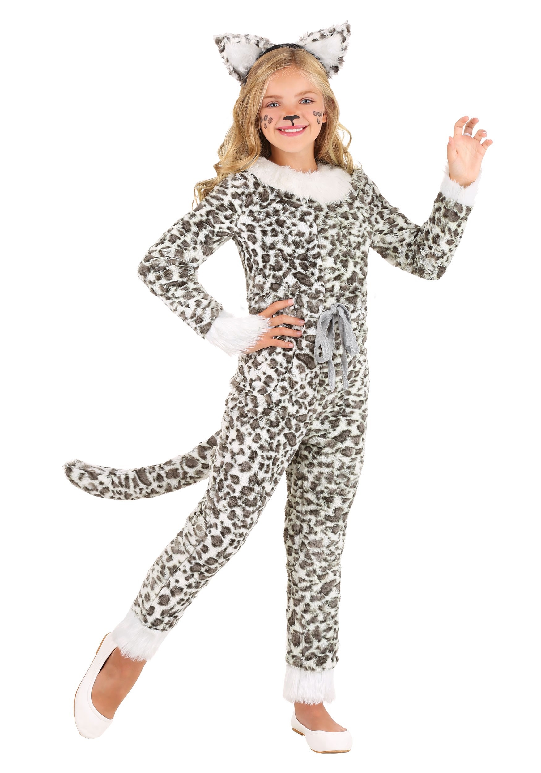 Adelante Accidental tengo sueño Snow Leopard Costume for Girls