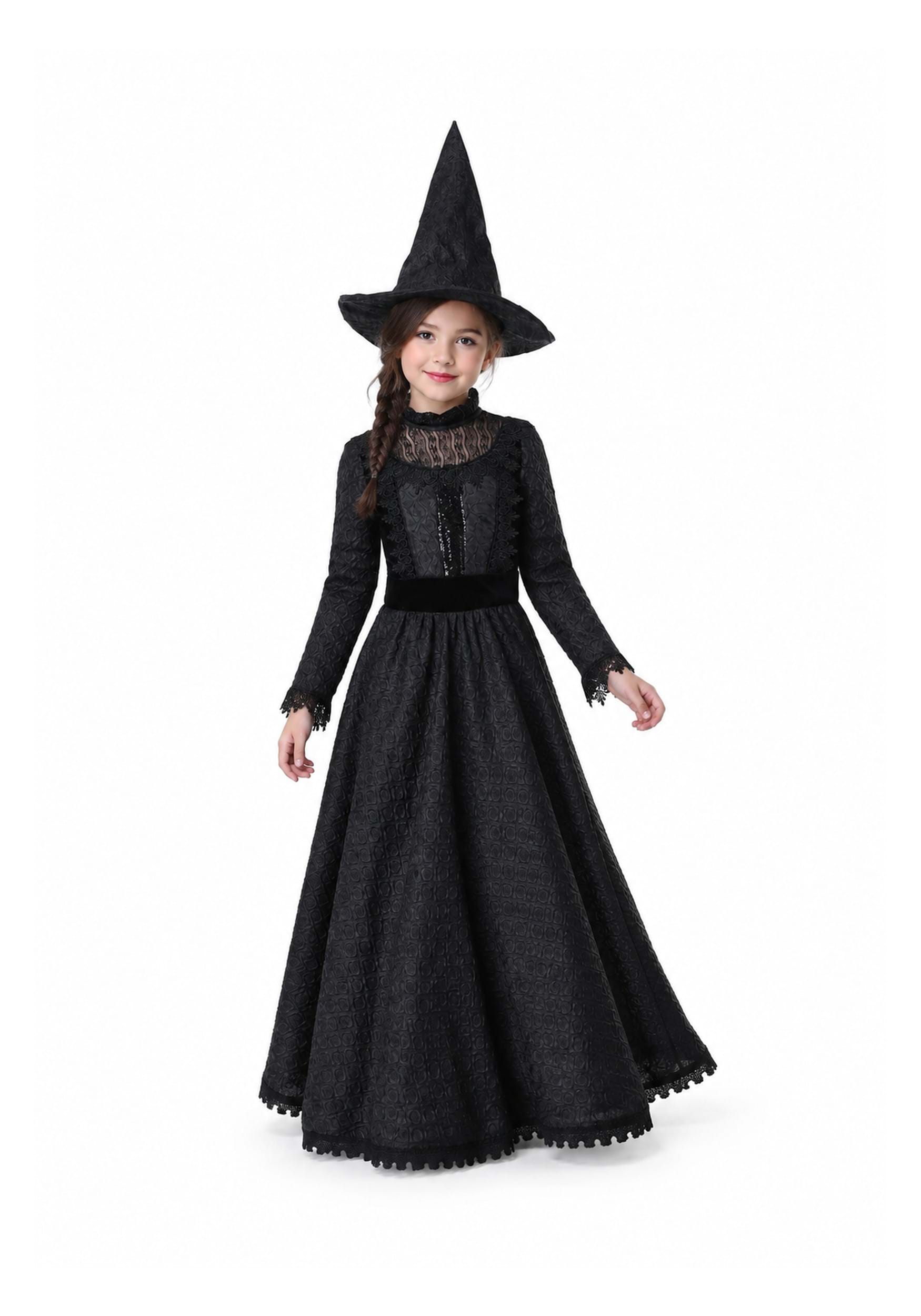 Deluxe Dark Witch Girl's Costume | Witch Costumes