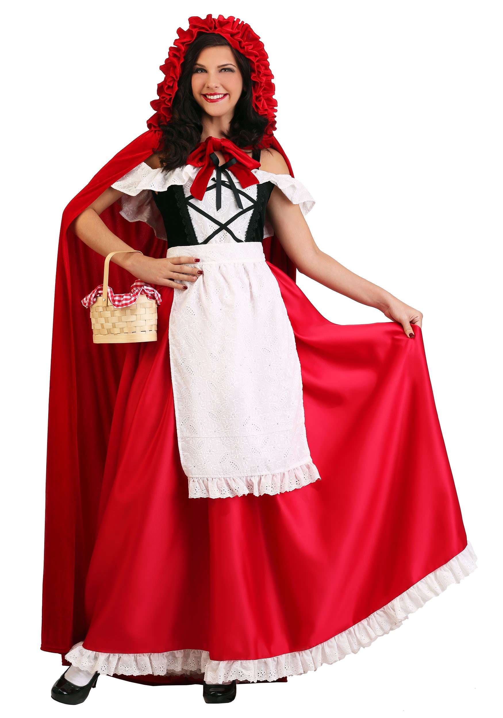 Plus Size Red Hooded Cape | museosdelima.com
