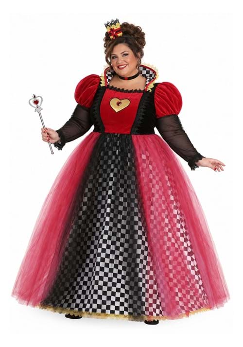 Plus Size Ravishing Queen of Hearts Costume upd