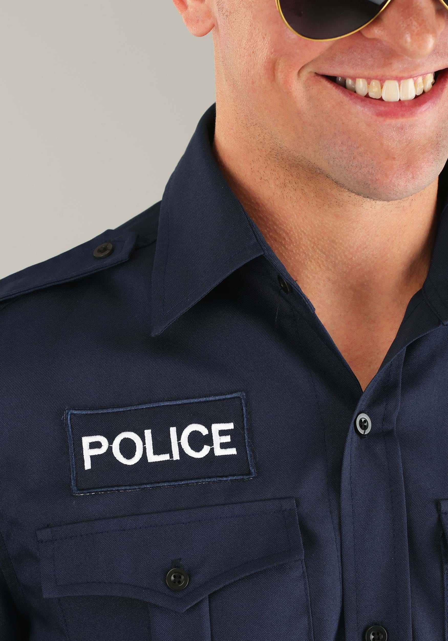 Adult Long Sleeve Police Shirt 