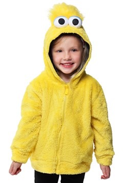 Sesame Street Big Bird Faux Fur Kids Costume Hoodie Update M