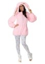 Women's Plus Size Fuzzy Pink Bunny Costume