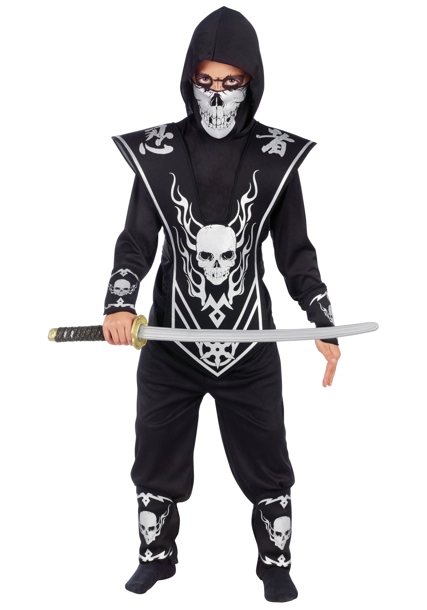 Kids Skull Ninja Costume