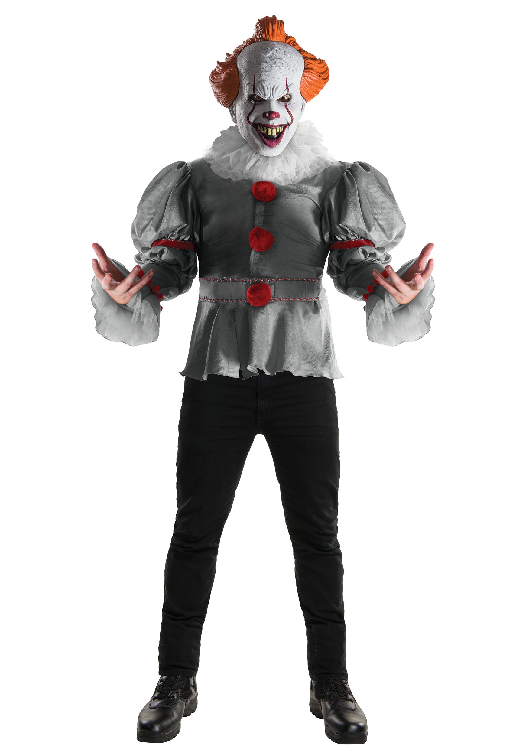 Deluxe IT Movie Pennywise Costume for Adults -  Rubies Costume Co. Inc, RU820859