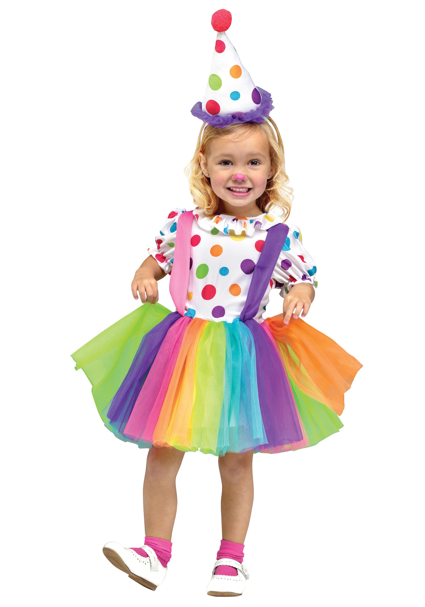 Disfraz de payaso Girls Big Top Fun Fun Multicolor