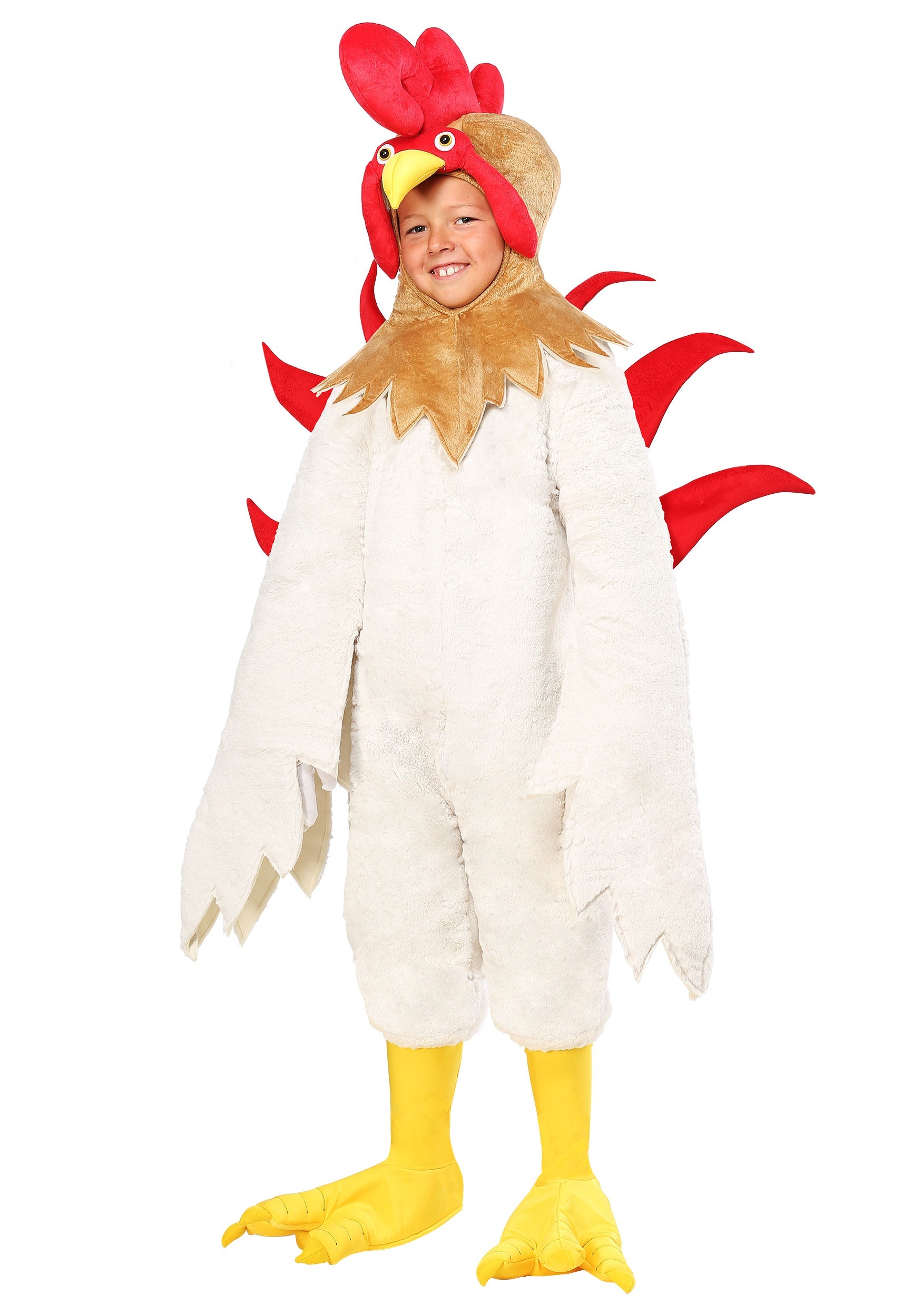 Photos - Fancy Dress FUN Costumes Rooster Costume for Kids Red/Beige/White