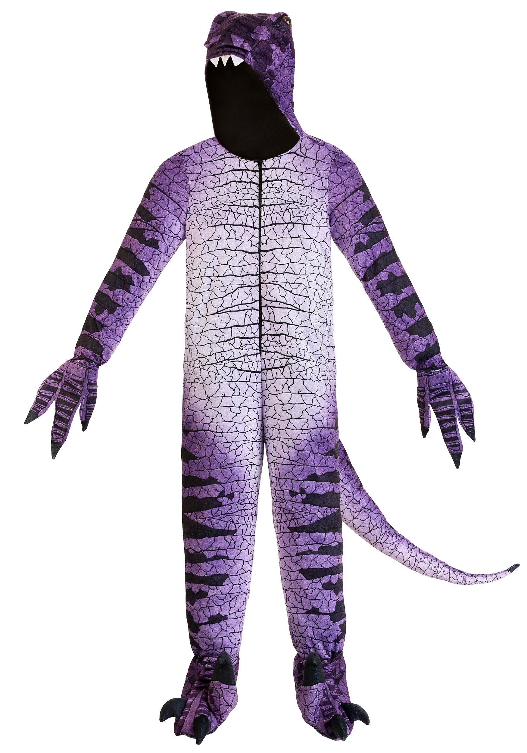 Kids Ravenous Raptor Dinosaur Costume, Size: XS, Purple