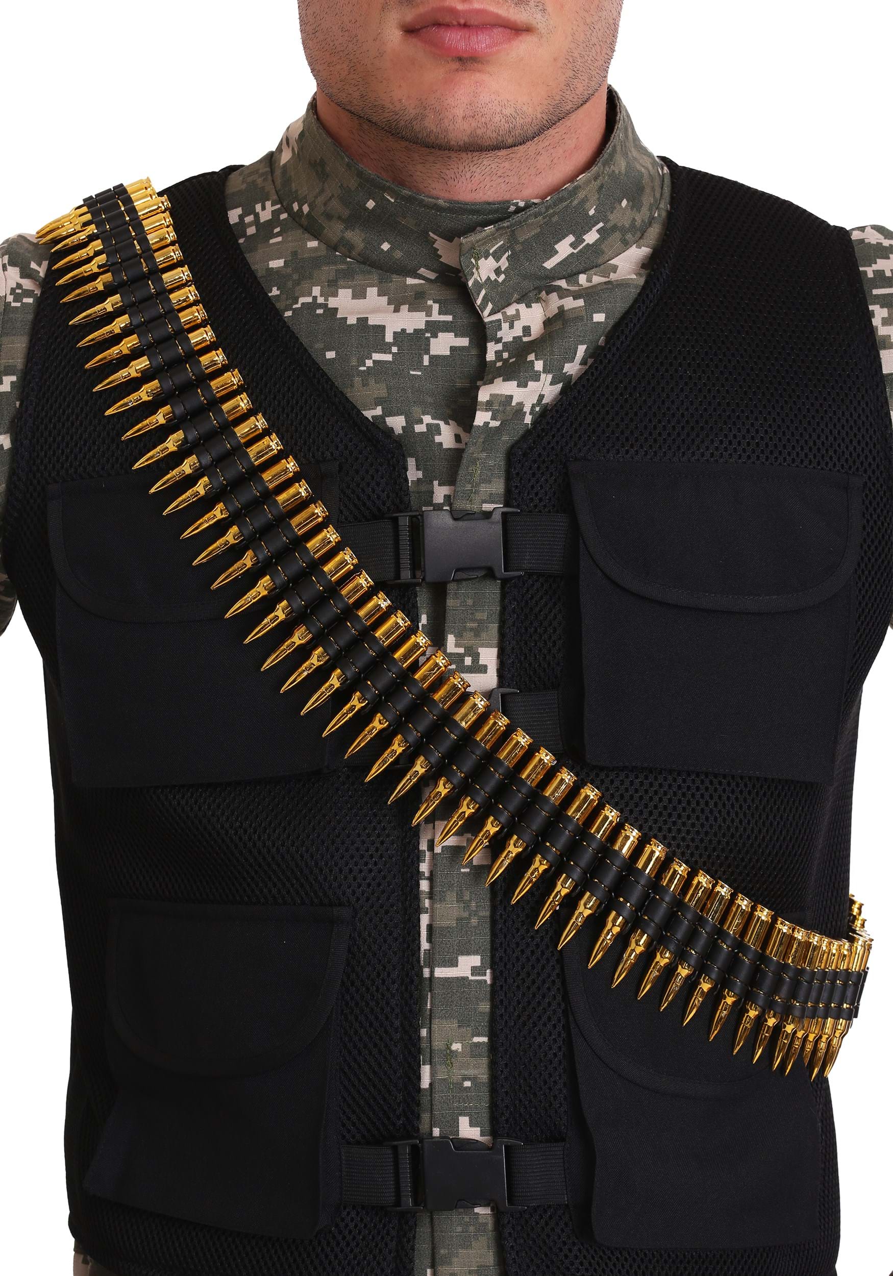 Bullet belt for adult accesorio de disfraz