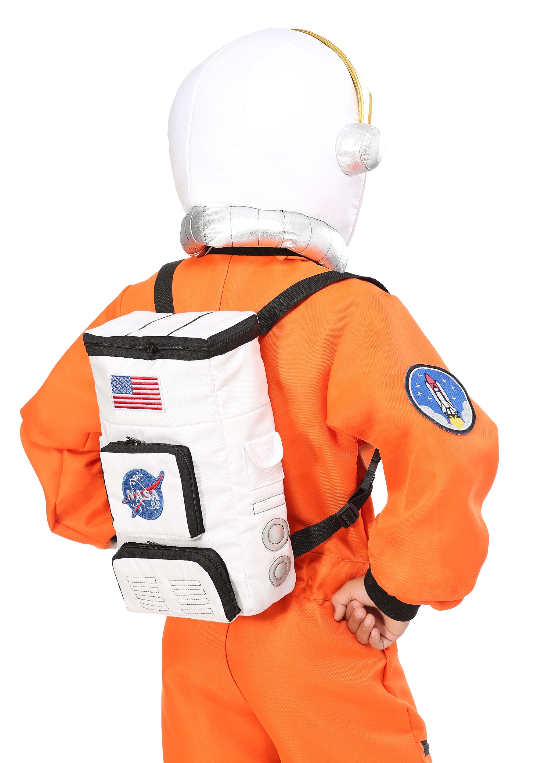 Kid's White Astronaut Backpack