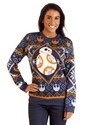 Star Wars BB8 Navy Ugly Christmas Sweater