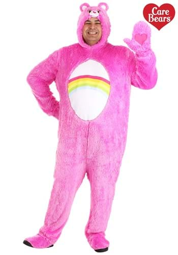 Plus Size Adult Care Bears Classic Cheer Bear Costume Alt 1