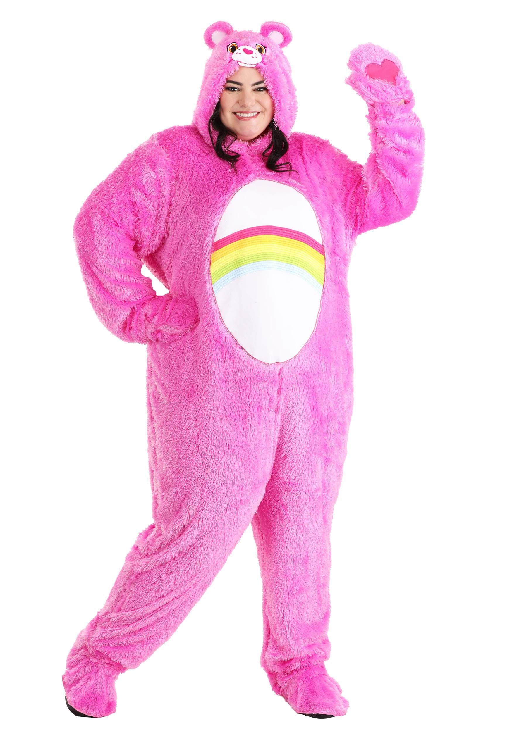 Photos - Fancy Dress CARE FUN Costumes Adult  Bears Classic Cheer Bear Plus Size Costume Pink 
