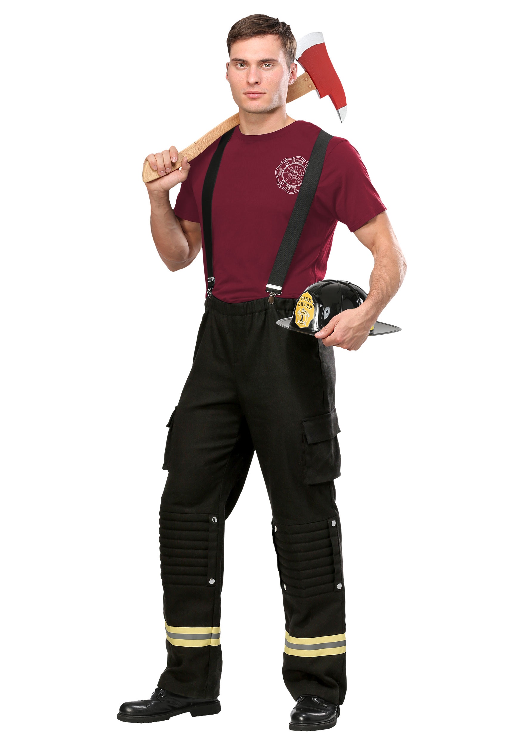 Fire Captain Plus Size Costume for Men 2X