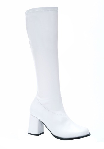 White Gogo Women's Costume Boots