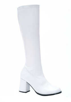 Adult Women's White Gogo Boots