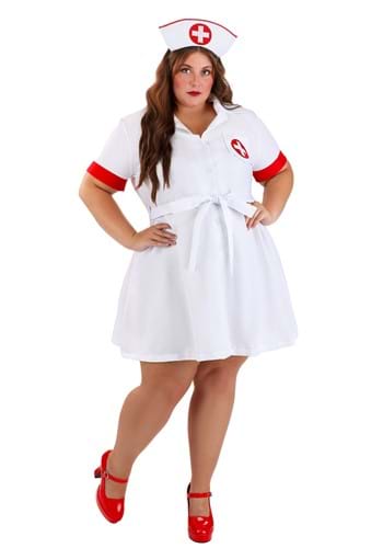 Plus Size Stitch Me Up Nurse Women's Costume