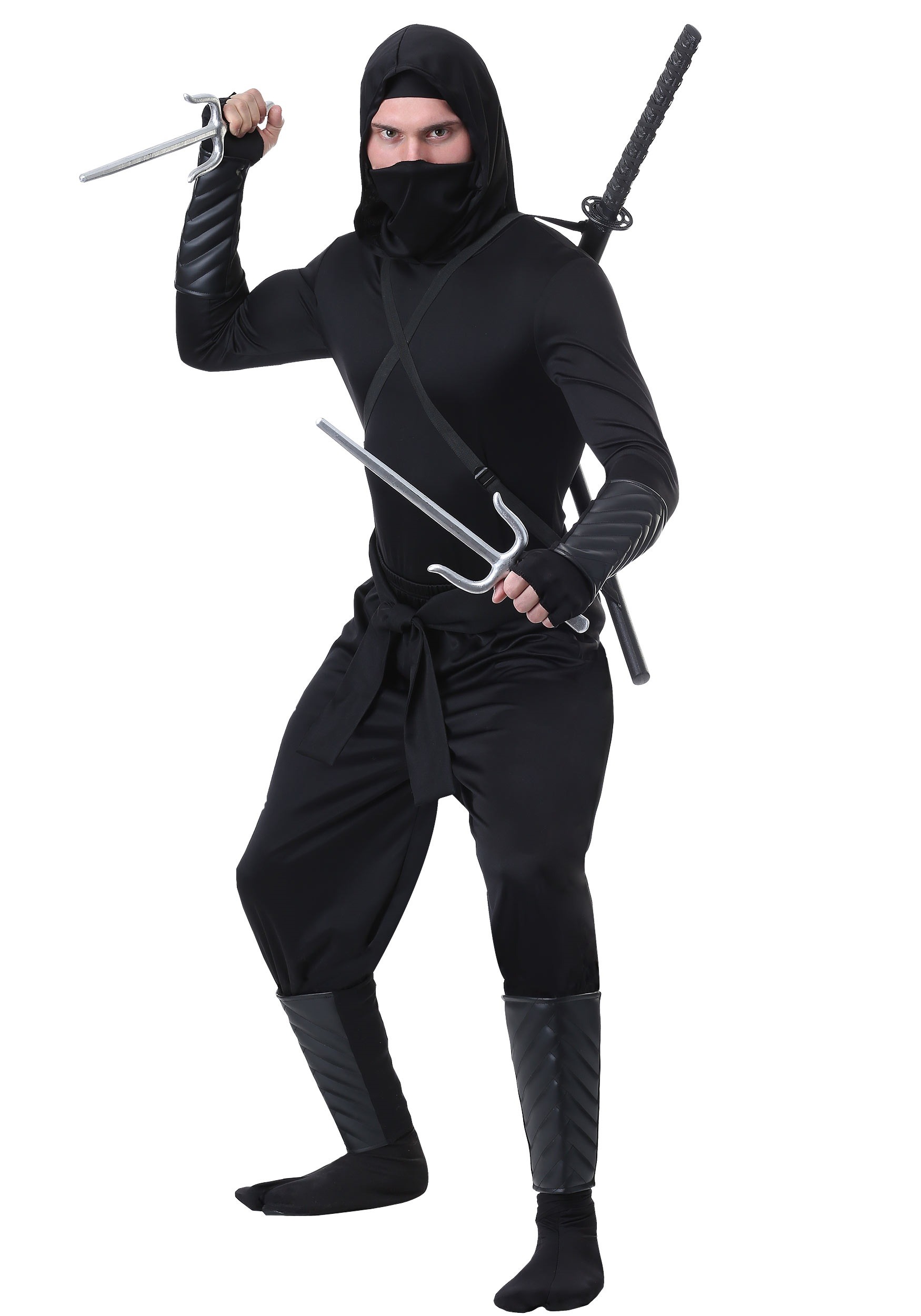 Stealth Shinobi Ninja Adult Plus Size Costume 2x