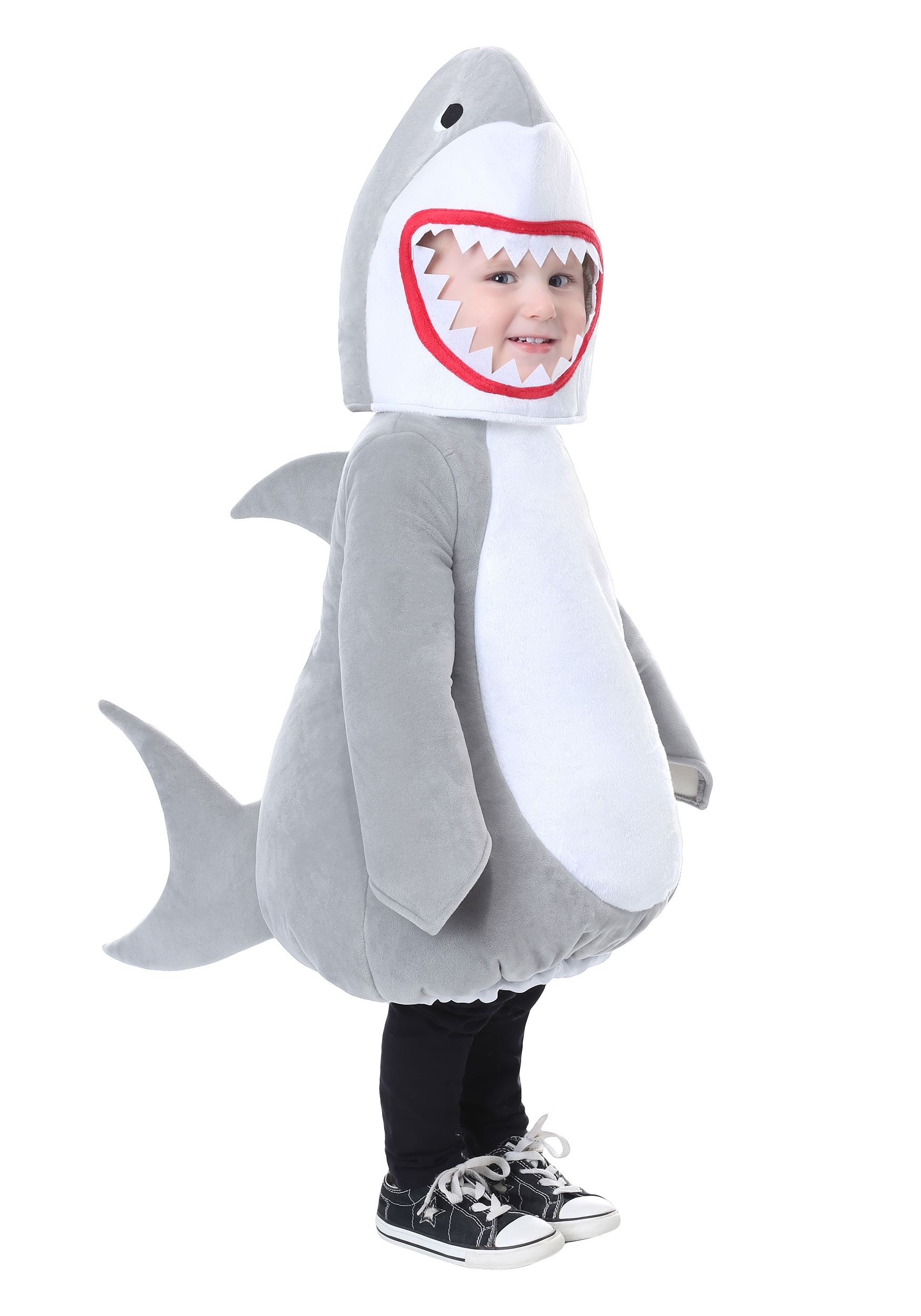 Photos - Fancy Dress Bubble FUN Costumes Infant/Toddler  Shark Costume Gray/Red/White 