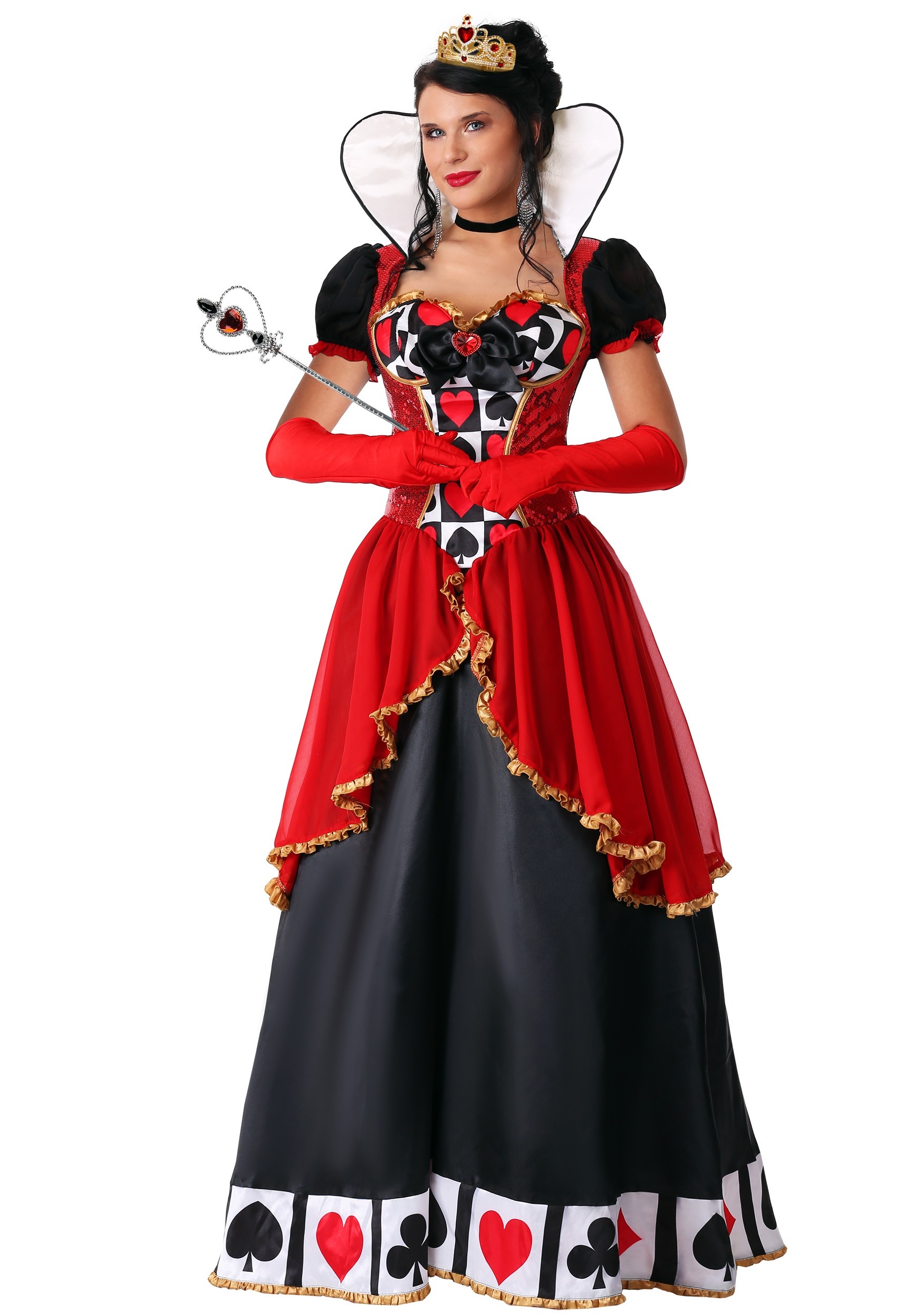 Supreme Queen of Hearts Costume for Plus Size Women