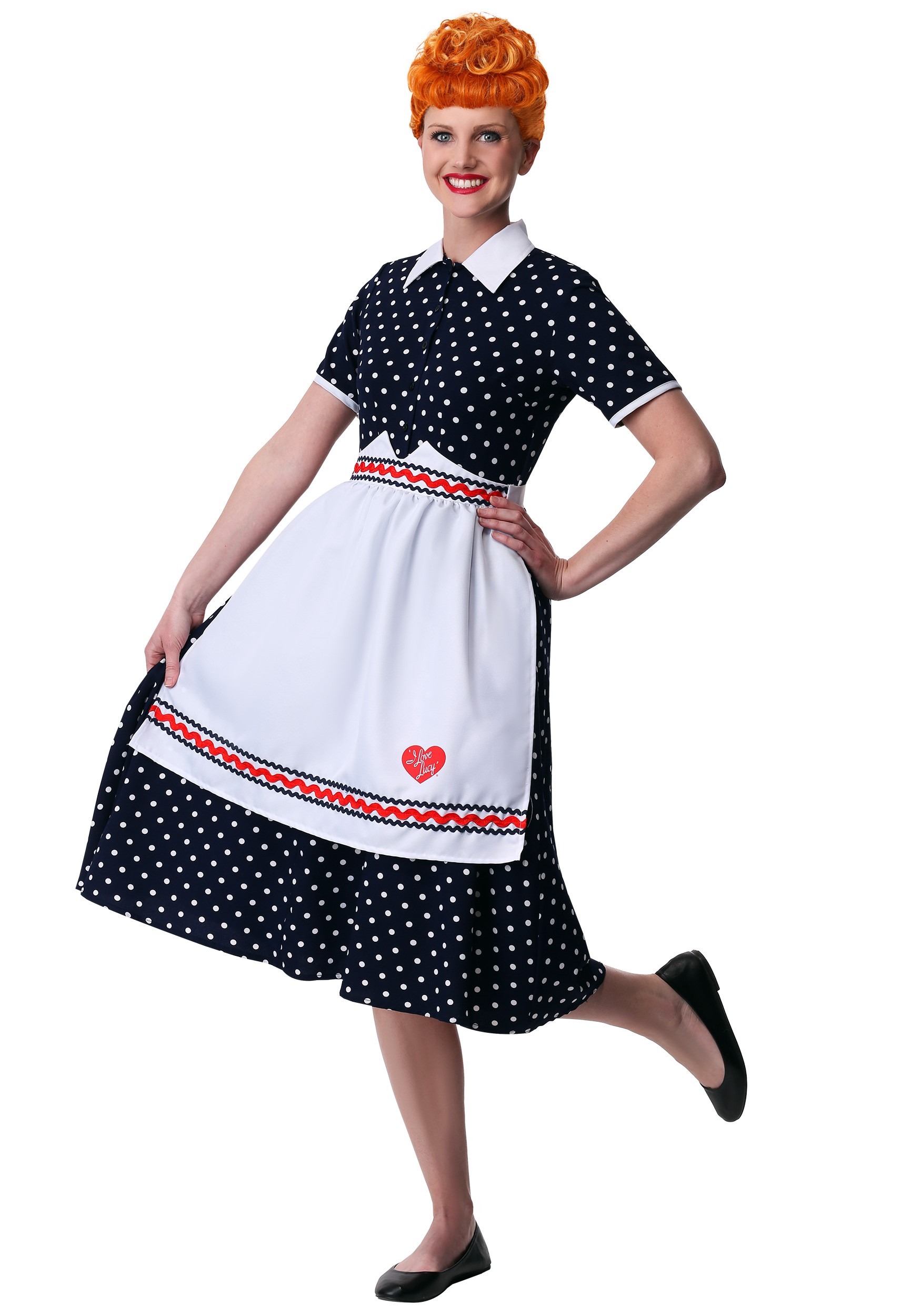 Photos - Fancy Dress FUN Costumes Women's I Love Lucy Lucy Costume Red/Blue/White