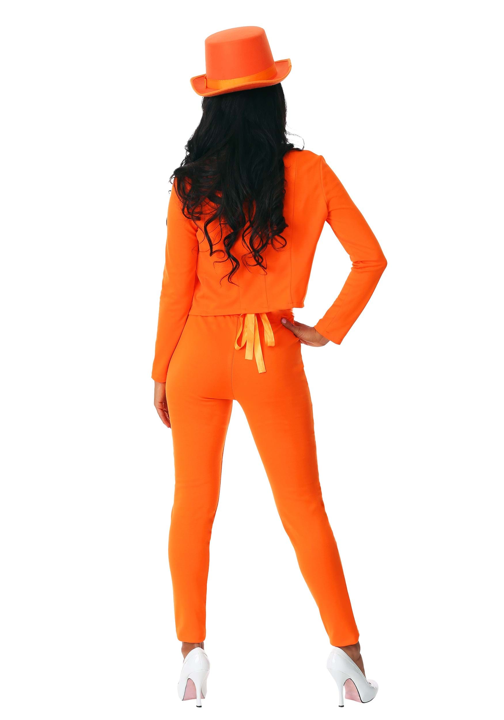 Orange Tuxedo Women's Costume
