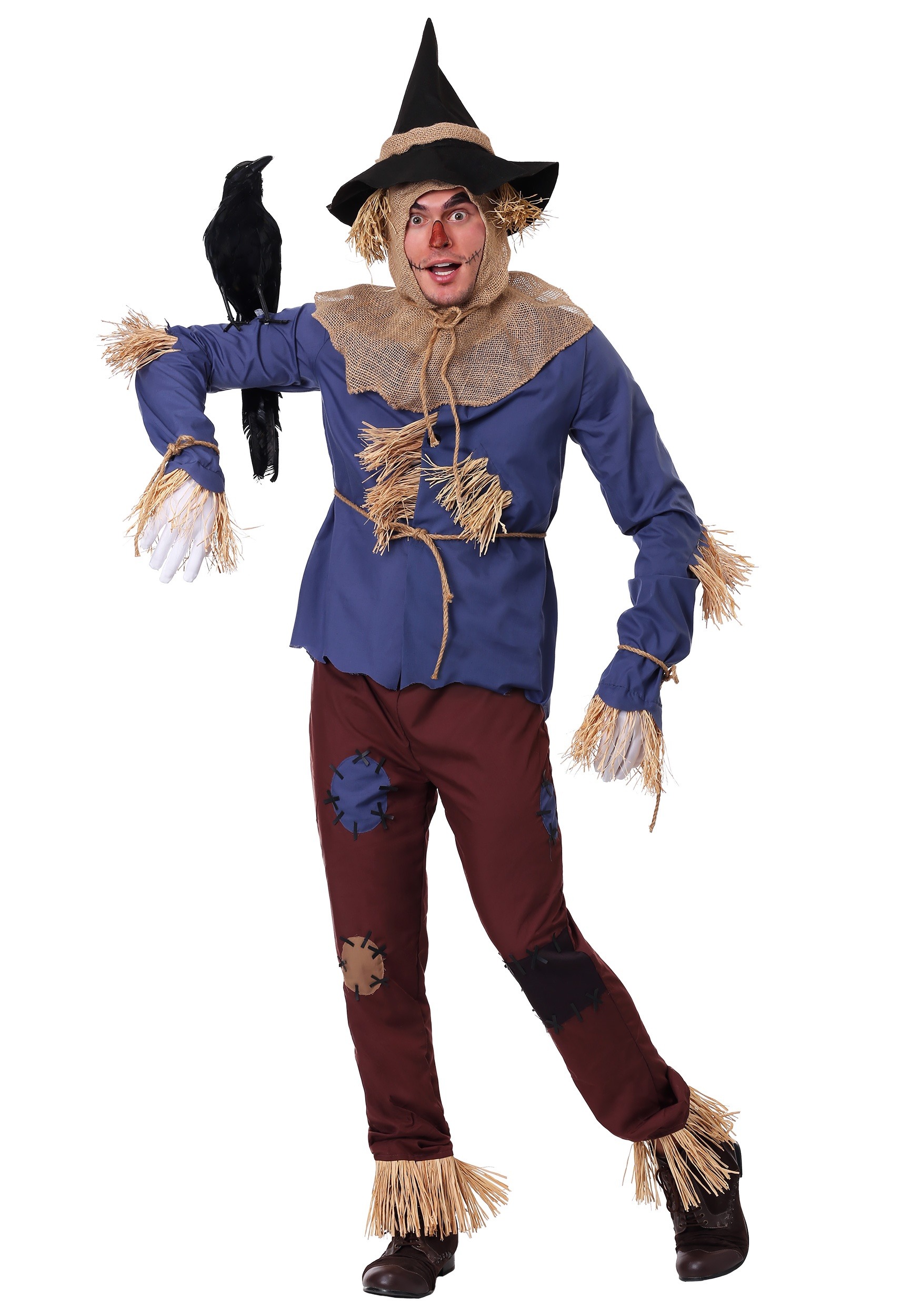 Brand New Patchwork Scarecrow Girl Child Halloween Costume 