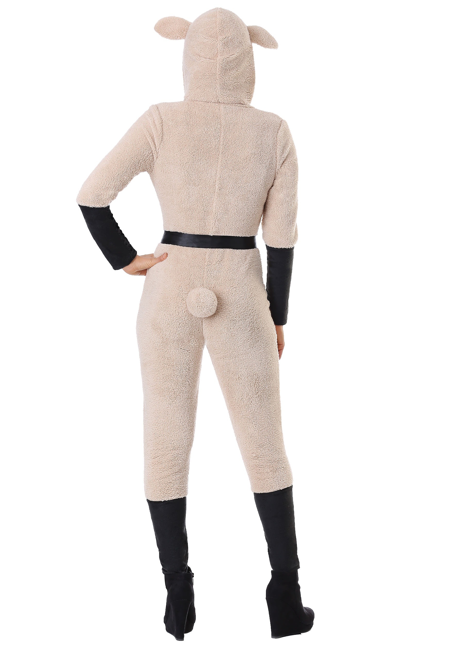 Women's Sheep Jumpsuit Costume