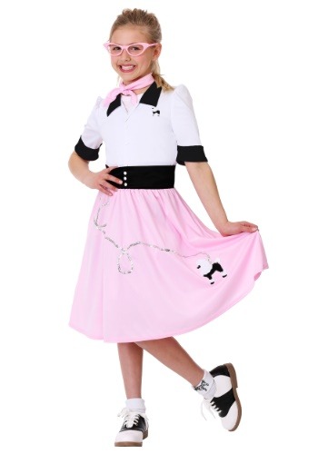 Girl's Sock Hop Sweetheart Costume