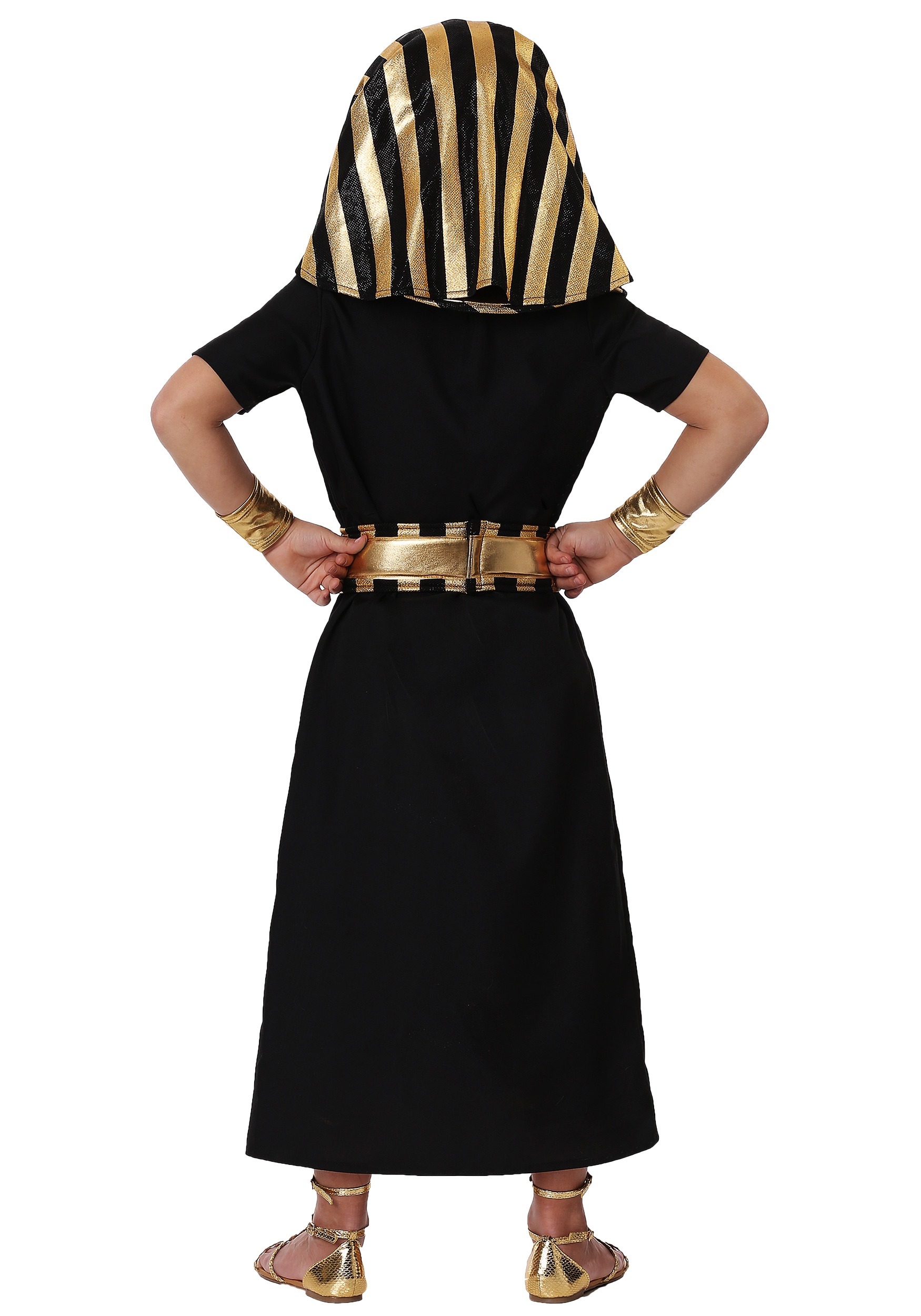 thumbnail image 2 of Boys Egyptian Pharaoh Fancy Dress Costume – Age 7–9 – Tutankhamun Historical Outfit 2 of 6