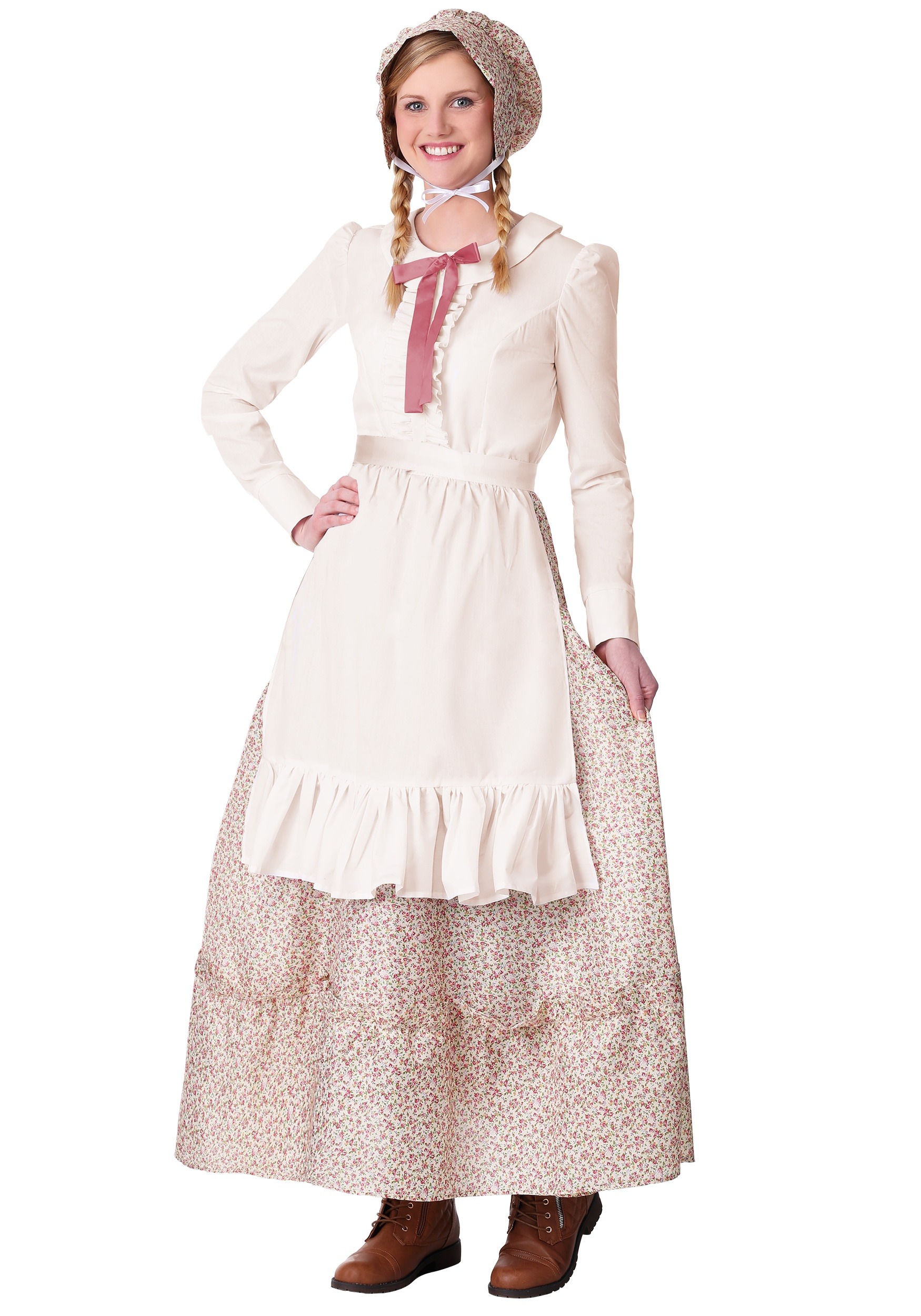 Plus Size Prairie Pioneer Women's Costume