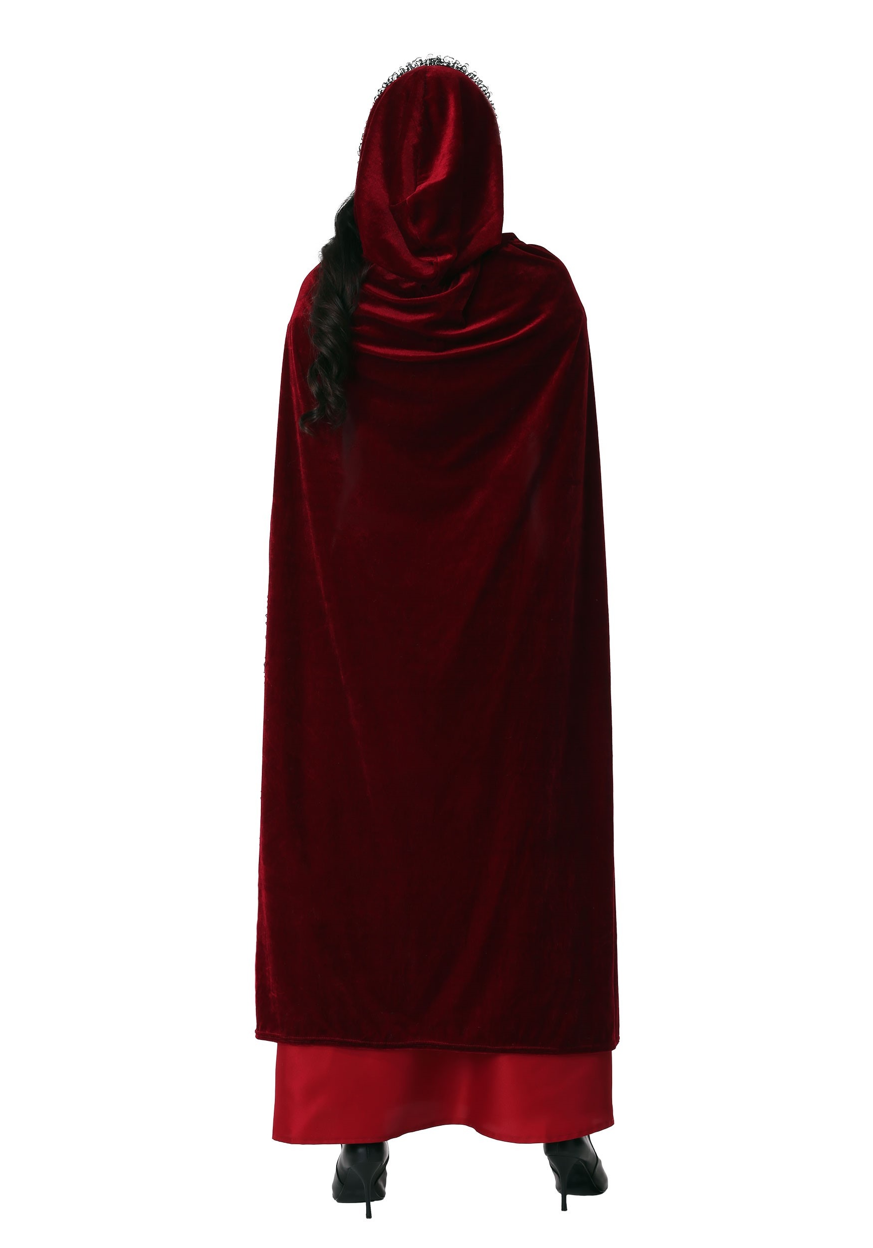 Disfraz De Campana Roja De Montar Rojo Deslumbrante De Talla Grande Para Mujeres Multicolor