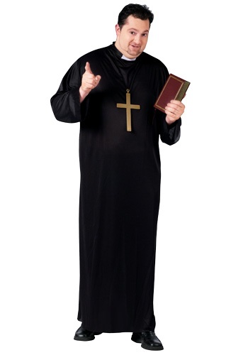 Plus Size Priest Costume