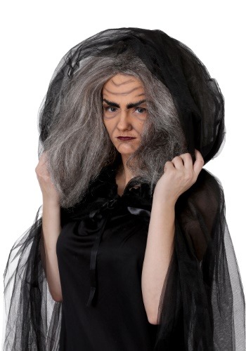 Witch/Old Lady Grey Costume Wig for Women | Costume Accessories