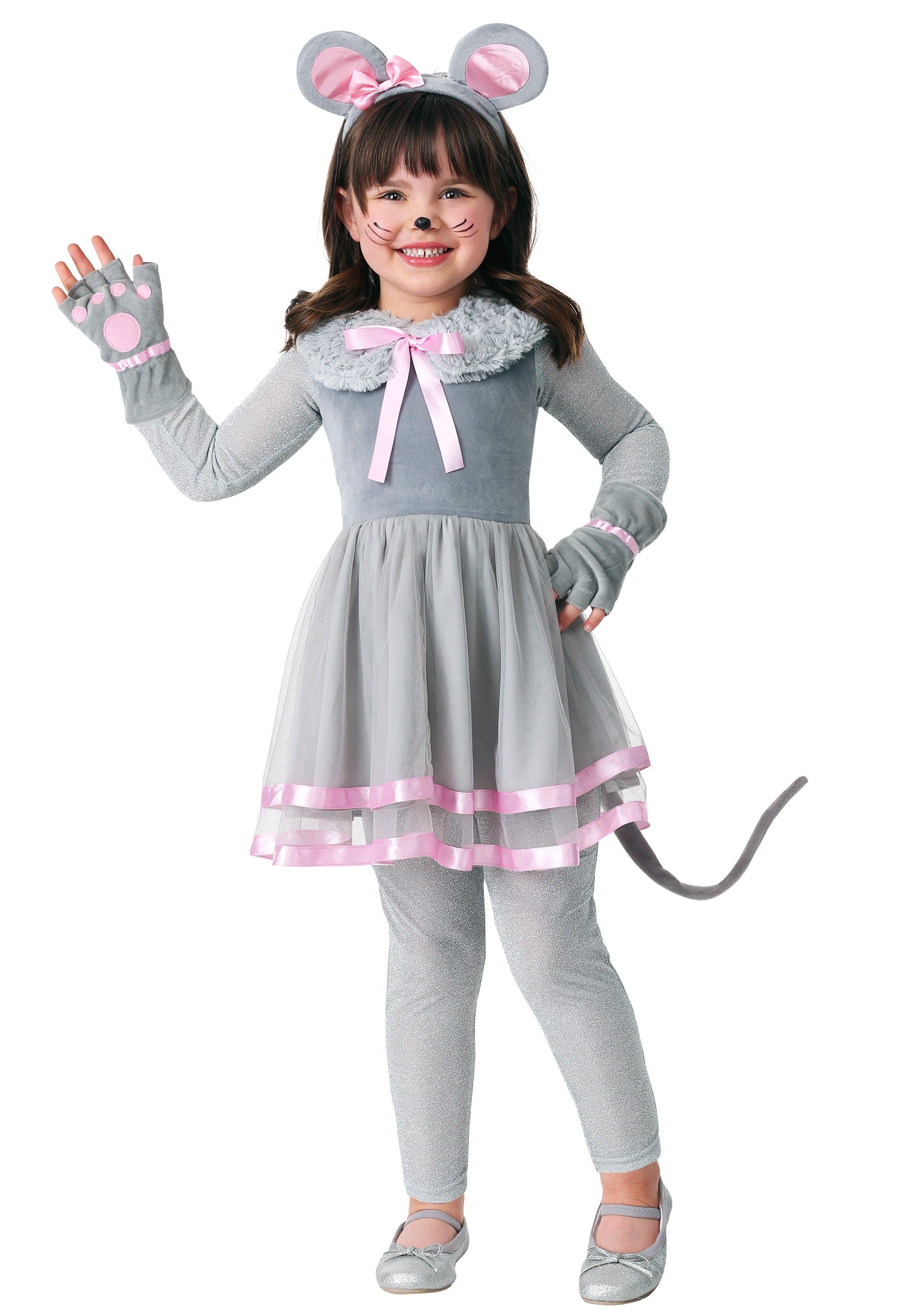 Photos - Fancy Dress Toddler FUN Costumes  Cute Mouse Costume | Animal Halloween Costumes Pink&# 