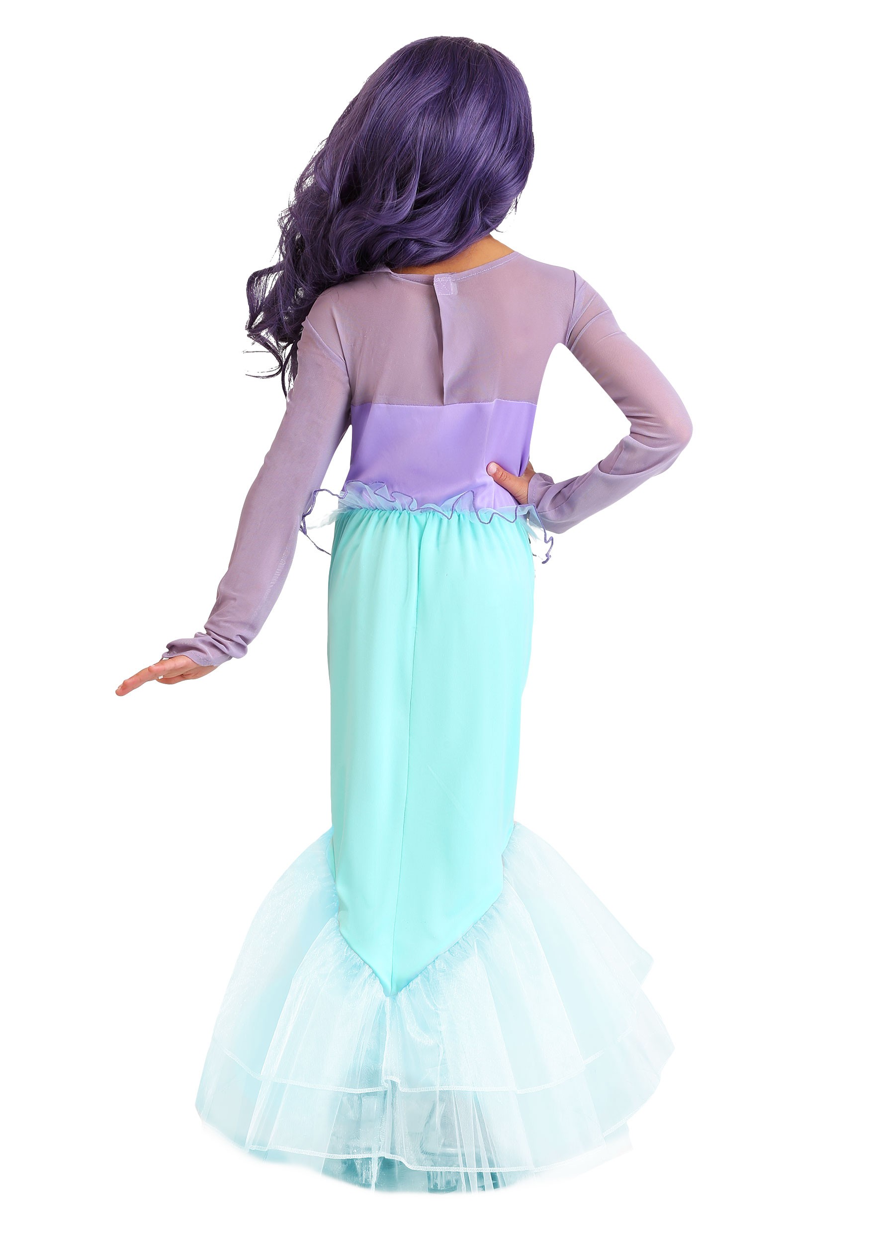 Kids Pretty Purple Mermaid Costume