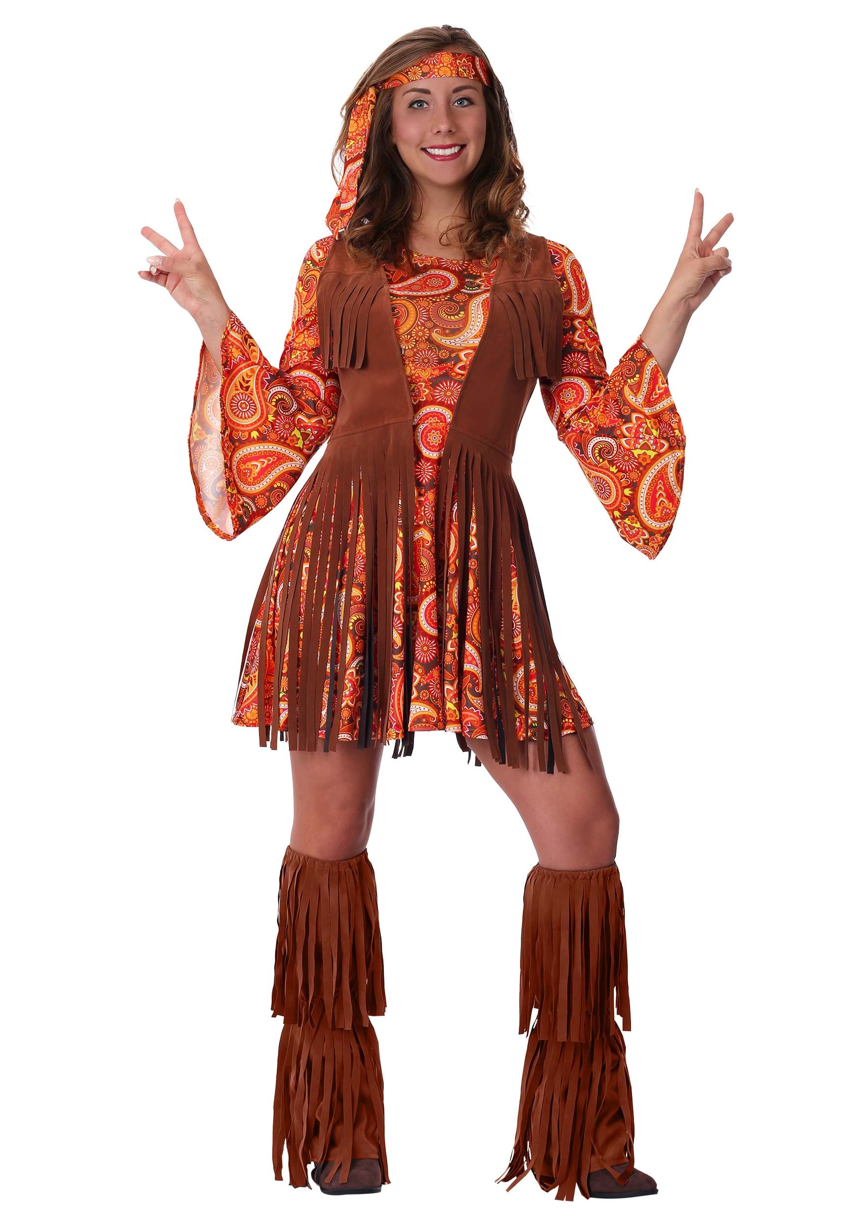 Fringe Hippie Women's Costume | 1960 Costumes