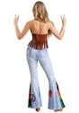 Patchwork Hippie Costume Women's Back