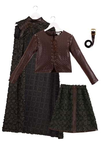 Women's Winter Warrior Costume with Cape & Jacket
