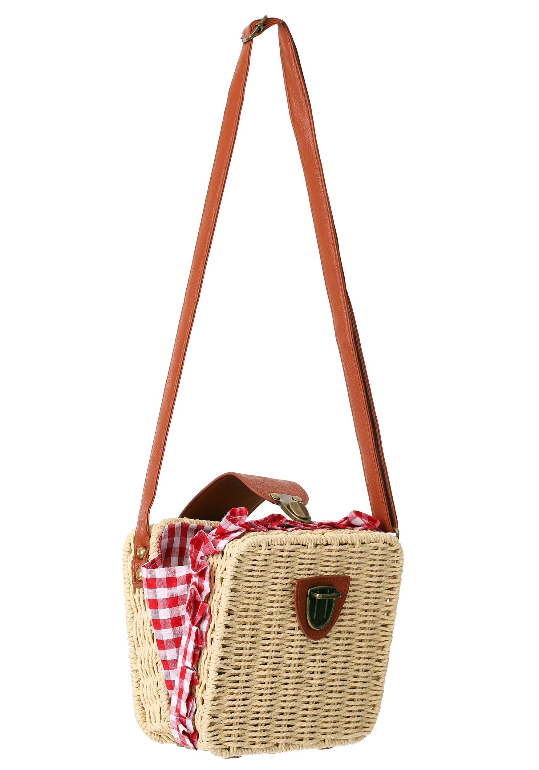 Gingham Basket Costume Purse