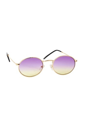 Purple Fade Gold Rim Costume Sunglasses | Costume Accessories